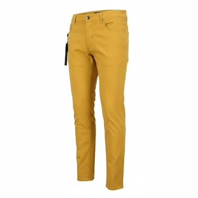 Antony Morato Keith Pantalon Hommes W38 Jaune Structurée Skinny Fit Loisirs Fly - Photo 1/4