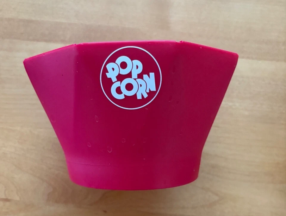 NUEVO | Chef'n Poptop Palomitas Popper | Tazón Microondas Silicona Plegable Rojo Foto 4 de 4