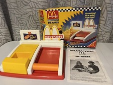Vintage McDonalds Happy Meal Magic At Home Pie Maker Set Mattel INCOMPLETE W/Box