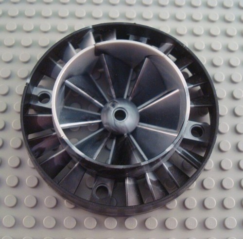 LEGO Pearl Marbled Gray Large Turbine Engine Exhaust Fan - 第 1/1 張圖片