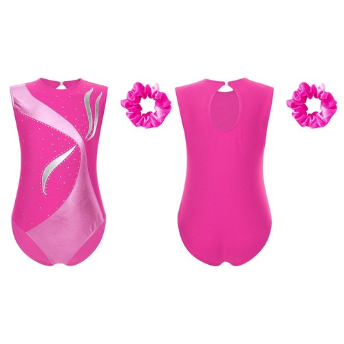 Niñas Gimnasia Atlética Ropa de Baile Rendimiento Ballet Leotardo Body Niños - Imagen 14 de 55