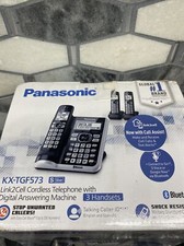 Panasonic KX-TGF573 DECT 6.0 Cordless Phone System 3 Handsets Bluetooth