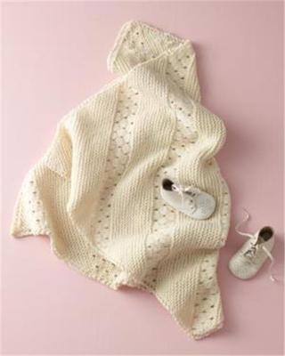 BABY Strickanleitung Baby Strickanleitung für Vintage Style Babydecke Schal