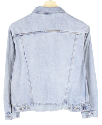 LEVI'S Jacket Damen MEDIUM Trucker Denim Ripped Faded
