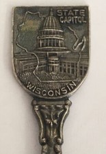 Vintage Souvenir Spoon US Collectible Wisconsin
