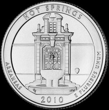 2010 P Hot Springs National Park Quarter Arkansas "Brilliant Uncirculated" ATB