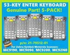 Symbol MC9090, MC9190, MC92N0 Keypad, 53-Key Enter, 21-79512-01 (5-PACK)!🔥⭐