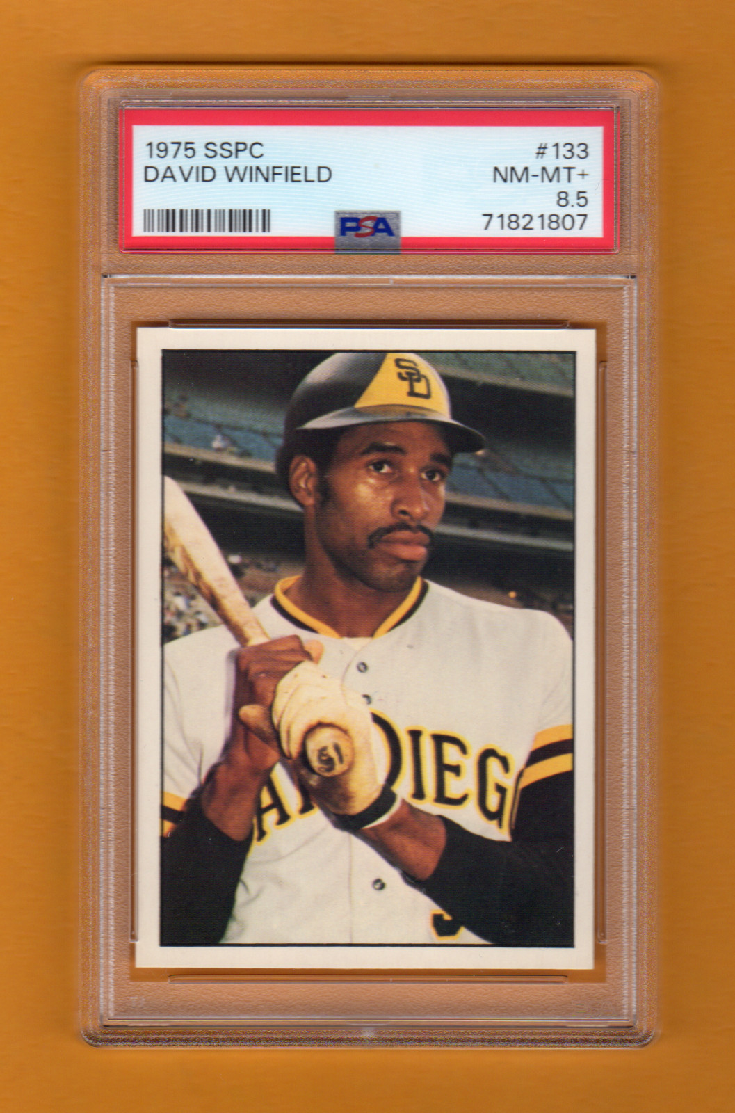 DAVE WINFIELD 1975 SSPC # 133 FRESHLY GRADED PSA 8.5 NM-MINT+ SAN DIEGO PADRES