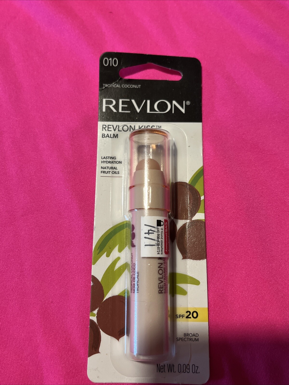 Revlon Kiss SPF 20 Hydrating Lip Balm in Tropical Coconut - New B40-image
