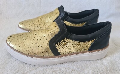 SIXTYSEVEN DAMEN SCHUHE GOLD/SCHWARZ GR.37 - NP 79,90- NEU