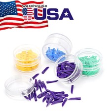 100pcs Dental Disposable Plastic Wedges Interdental Composite Contoured 4-size