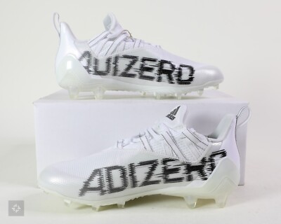 Adidas Adizero 21 White Black Athletic Football Cleats Size 8.5