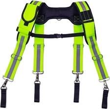  Carpenter Tool Belt Suspenders, Heavy Duty Tool Belt Suspenders Reflecti