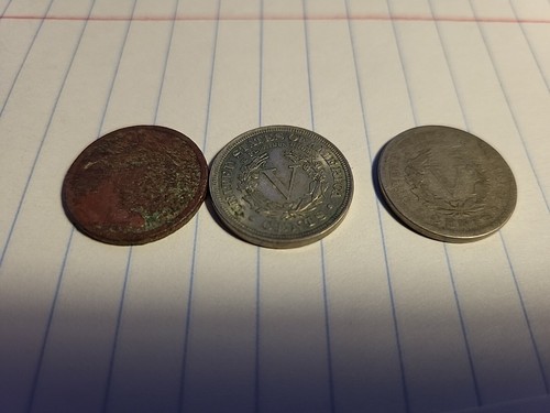 LIBERTY HEAD NICKEL lot of 3 - Picture 2 of 2