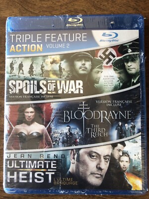 Triple Feature Action Vol. 2 (Blu Ray 2012, Bilingual)  BRAND NEW SEALED