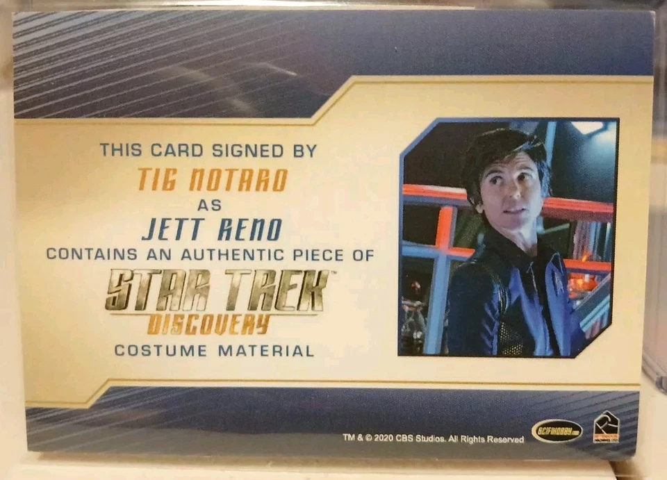 Star Trek Discovery Season 4 Tig Notaro/Jett Reno Autograph Costume Relic 2023 - Image 2 of 2