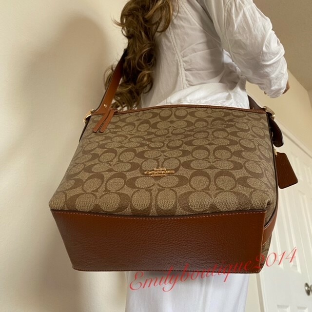 Signature Canvas Leather Khaki Redwood 