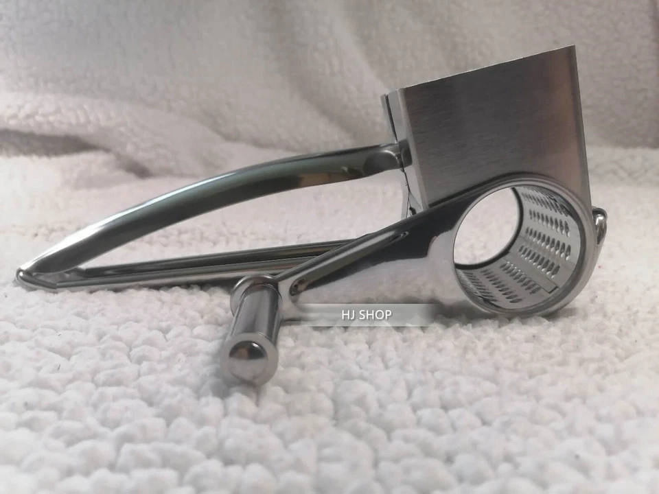 Edelstahl Handkurbel Rotary Käsereibe Ingwer Zerkleinerer Küchenwerkzeug - Bild 2 von 4