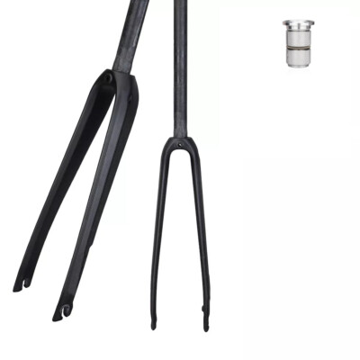 700C 32c Kohlefaser Fahrrad Gabel Rennrad 1 1/8 flat mount Disc gabeln carbon