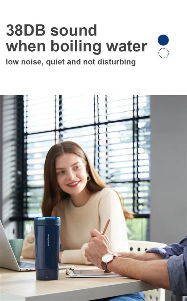 Hervidor de agua eléctrico portátil Morphy Richards 300 ml calefacción taza térmica agua hervida Foto 4 de 4