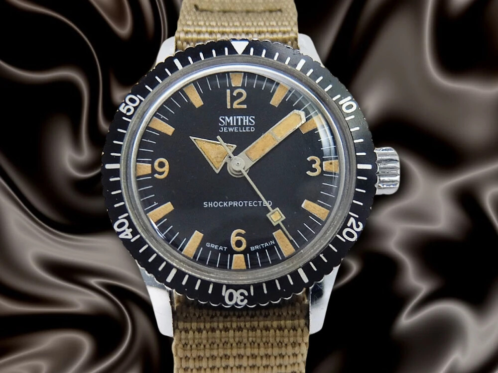 Smith British Made Diver's Watch Cal.512 Plated/SS Black Smith British Made Diver's Watch Cal.512 Plated/SS Black