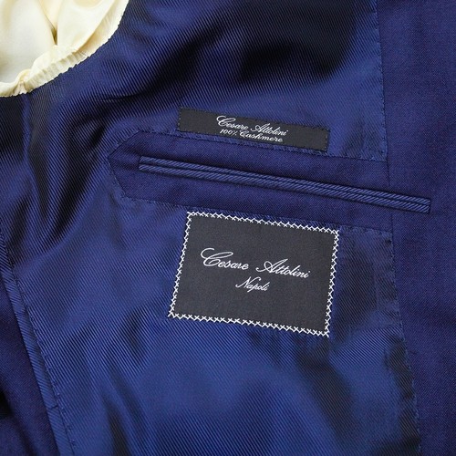 cesare attolini giacca da uomo blu in cashmere