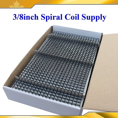 Wire Coil Supply 3/8inch 9.5mm 100sheets for Binder Machine 51-60 Pages Note