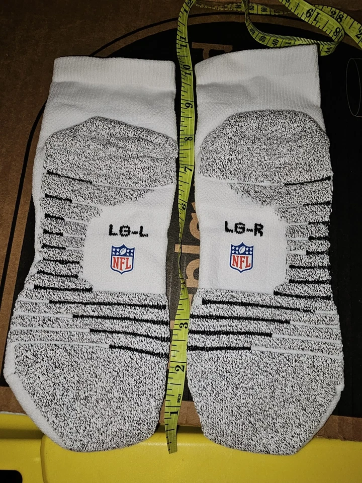 Calcetines tobilleros de compresión blancos emitidos por el equipo NIKE NFL para hombre L-2XL Foto 2 de 3