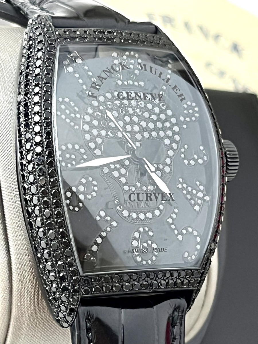 Franck Muller Curvex Gothique 8880 SC GOTH NBR NR D CD White Gold