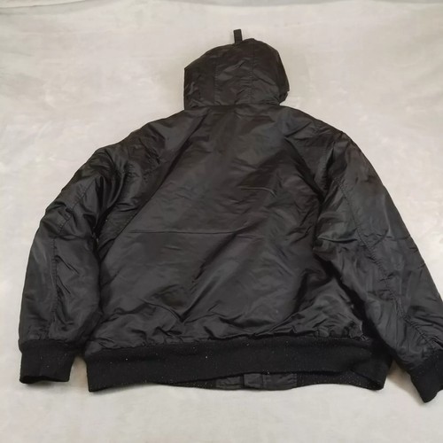 VTG Southpole Jacket Mens XL Black Bomber Full Zip Hooded Pockets Y2K Hip Hop - Picture 2 of 10
