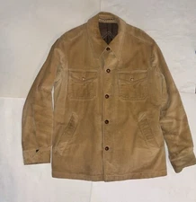 Wells & Coverly Tan Corduroy Mighty Mac Lumber Vintage Blazer Sport Coat Jacket