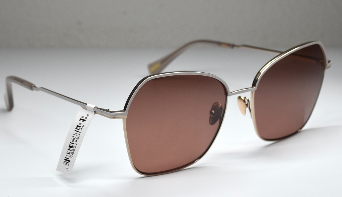 RAEN ZHANA S880 TITANIUM SILK/TEAK GEOMETRIC SUNGLASSES. 57mm RAEN ZHANA S880 TITANIUM SILK/TEAK GEOMETRIC SUNGLASSES  main image 2