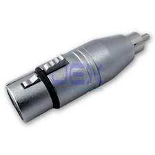 Locking 3-Pin Female XLR to Male RCA/Phono Adapter Connector Audio Converter PRO
