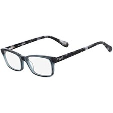 NEW Diane von Furstenberg DVF 5077 057 Grey Crystal Eyeglasses 50/17/135