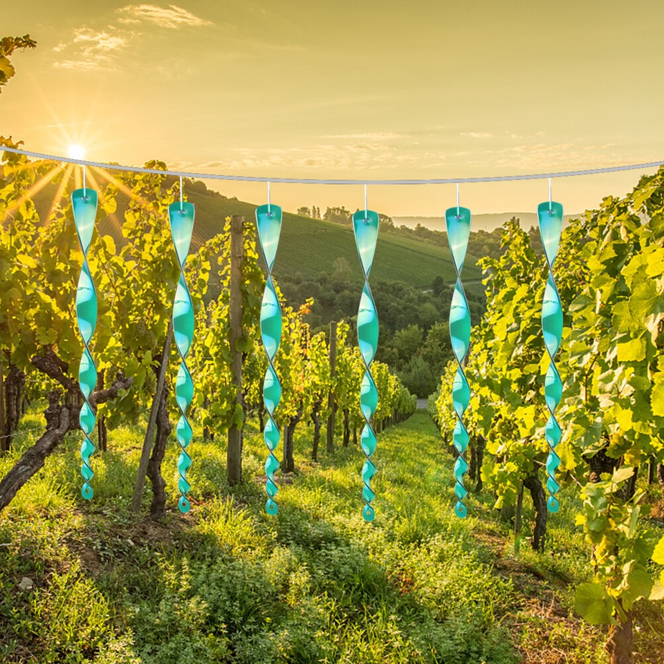 6Pcs 30cm Bird Repellent Reflective Scare Rods Garden Decoration Bird