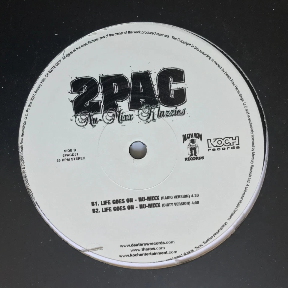 2Pac – Nu-Mixx Klazzics  Vinyl 12 Promo - Life Goes On *DL - Image 3 of 4