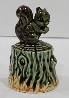 CUTE LITTLE Vintage Ceramic Squirrel Bell, Made in Japan