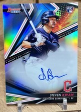 2022 Bowman's Best - Best of 2022 Autographs #B22-SK Steven Kwan RC Refractor 