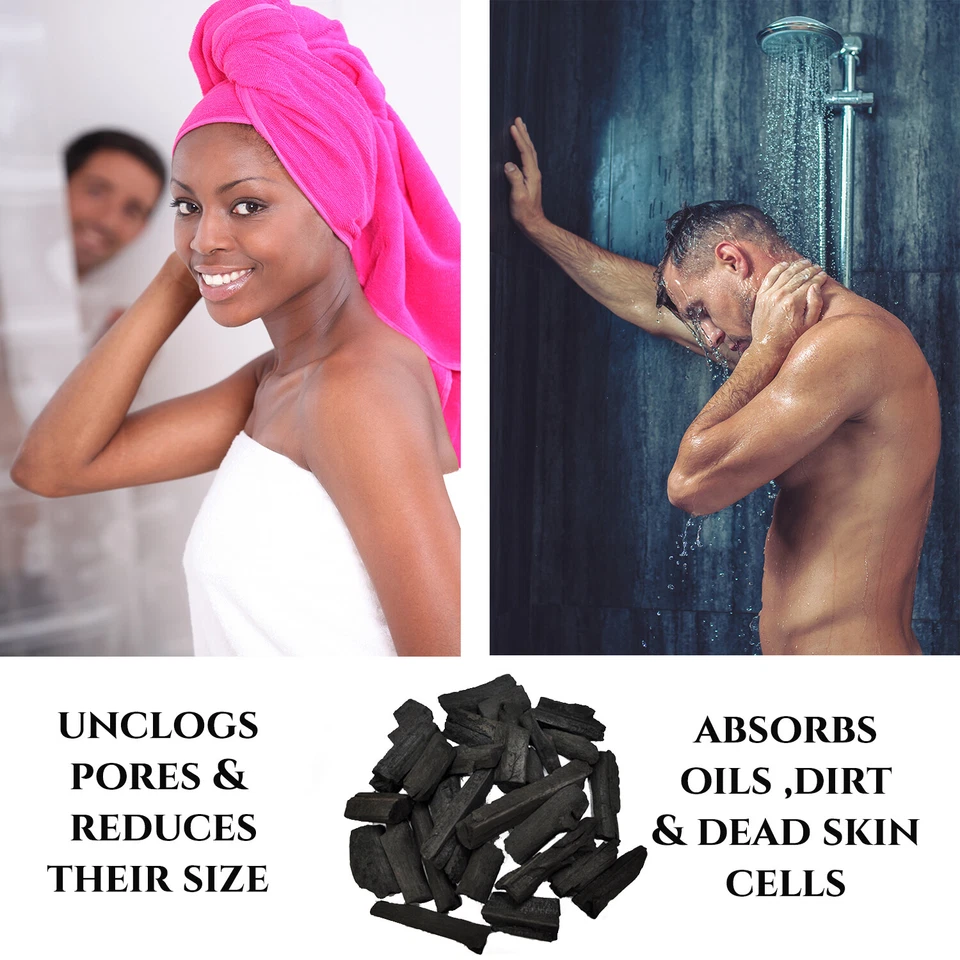 Lavender Charcoal Soap Bar - Natural Organic Handmade Exfoliating Soap - Image 3 of 4