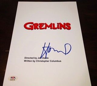 Howie Mandel Gizmo Gremlins Signed Movie Script PSA RARE A
