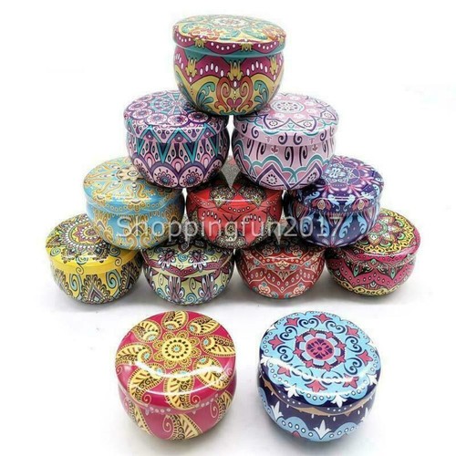 AU 24PCS 50ML Empty Xmas Candle Tins Jars Container for DIY Candle Making - Picture 9 of 12