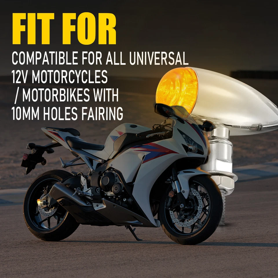 2X Luces de señalización de giro para motocicleta Honda Rebel 250 CMX250C Rebel 450 CMX450C Foto 2 de 4