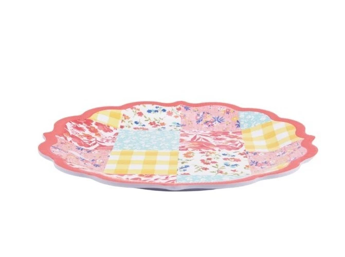 Cuatro (4) Platos de cena de melamina de 10,7" para mujer pionera ~ Foto 3 de 4