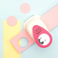Vaessen Creative Craft Paper Punch - Scalloped Circle - 3.5 inch x 8.9cm for DIY