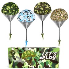 Parachute Toy for Kids, Army Outdoor Toys Flying Men, Small,
