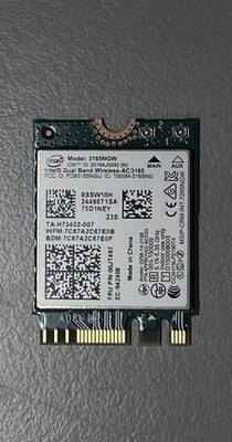 LOT OF 30 INTEL 3165NGW DUAL BAND WIRELESS AC 3165 433MBPS BT 4.0  WLAN CARD