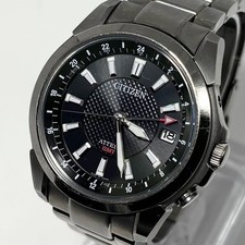 Citizen Attesa GMT Solar World Time Watch Men Eco Drive 37mm wrist 16cm