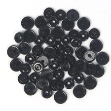 200-Set KAM Size 20 T5 Resin Plastic Snaps for Clothing Crafts Round Button