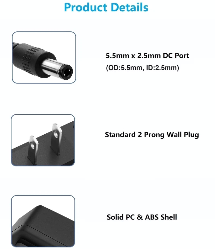 5V 1A Power Supply Adapter 5W AC/DC Wall Charger adapter Transformer ...