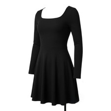 American Eagle Outfitters NWT Black Long Sleeve Mini Dress Large